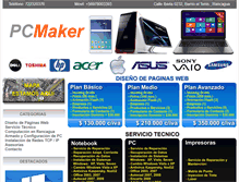 Tablet Screenshot of pcmaker.cl